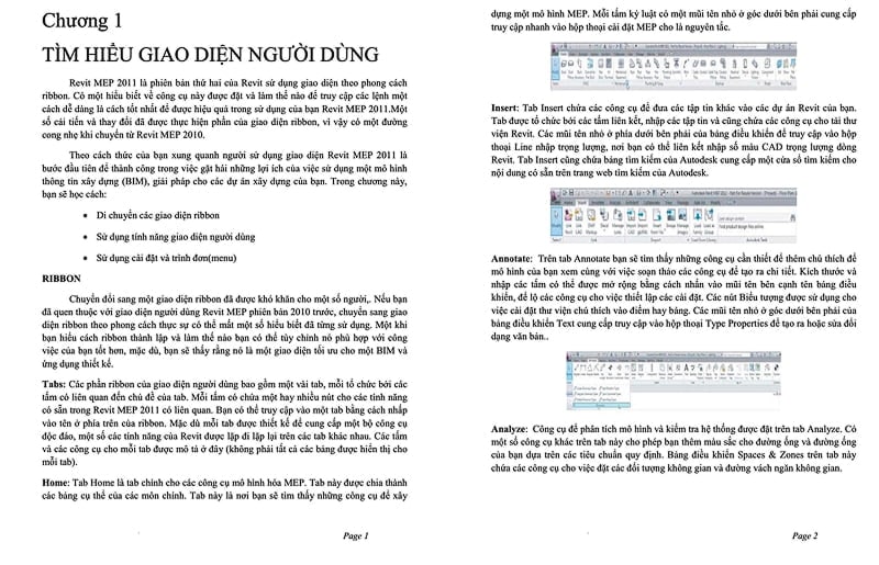Giáo trình học Revit MEP chuyên về cơ khí - điện - cấp thoát nước