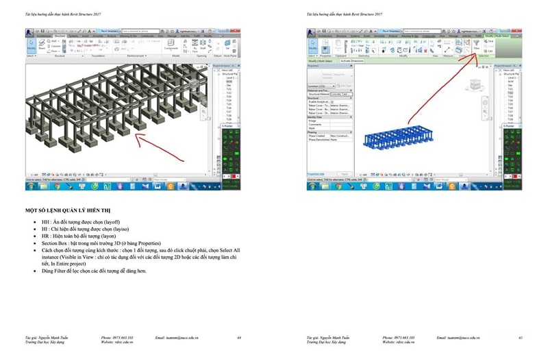 Tài liệu Revit Structure của Thạc sĩ Nguyễn Mạnh Tuấn